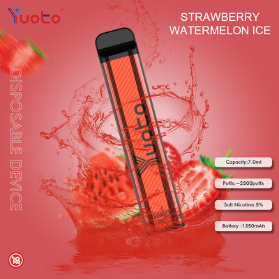 7ML باتری 1200mAh 2500 Puffs Vape یکبار مصرف Yuoto 23 Flavors هندوانه یخ