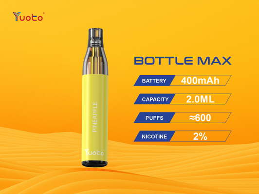 2022 Yuoto Bottle Max E Cigarette یکبار مصرف ویپ قلم Vapo 16 Flavor Bar Vape 10ml E Juice