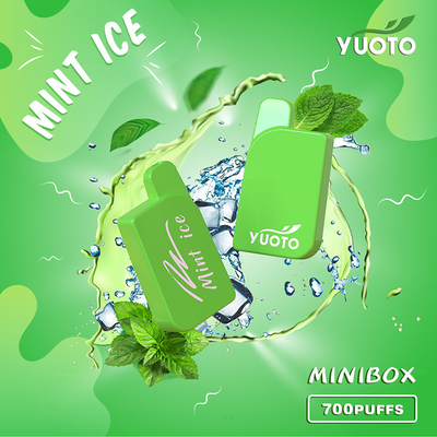 Yuoto Mini Box 700 Puffs Vape یکبار مصرف 15 Flavor Battery 450mAh 2.3ml