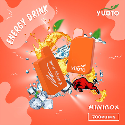 Yuoto Mini Box 700 Puffs Vape یکبار مصرف 15 Flavor Battery 450mAh 2.3ml