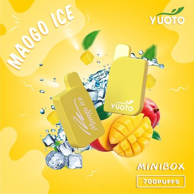 Yuoto Mini Box 700 Puffs 15 Flavors 2.3 ml ظرفیت آبمیوه شما شایسته آن هستید نعناع ماسک یخ برند Mongo Ice