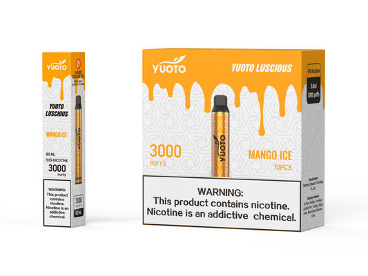 Good Taste Yuoto یکبار مصرف E Cigarettes Luscious 3000 Paffs 2% Nicotine
