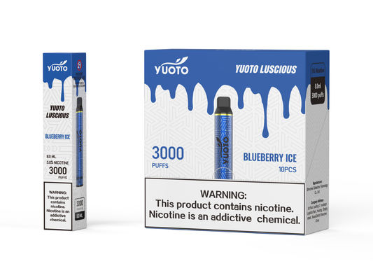 Good Taste Yuoto یکبار مصرف E Cigarettes Luscious 3000 Paffs 2% Nicotine