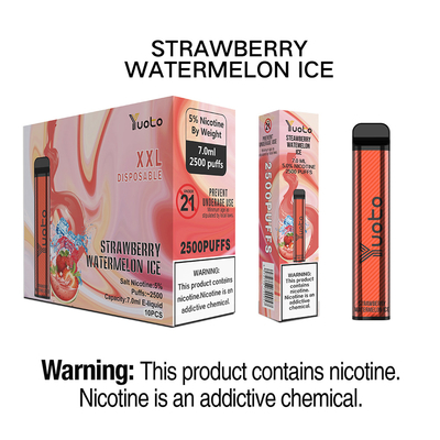 25 Flavor Original Yuoto XXL 2500 Puff Vape یکبار مصرف 5% نیکوتین