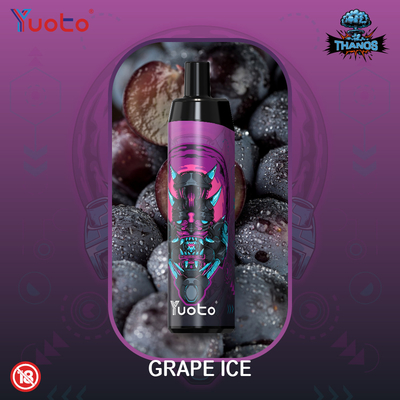 دستگاه 5000 پاف یکبار مصرف Yuoto Thanos 5% Nic قابل شارژ 15 Flavors