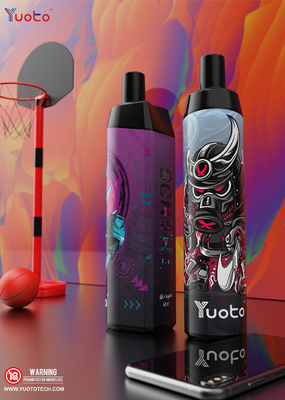 اورجینال Yuoto Thanos 5000puff یکبار مصرف ویپ سیگار الکترونیکی ویپ قلم مش کویل قابل شارژ 650 میلی آمپر ساعت 14 میلی لیتر نیکوتین 5% /2%