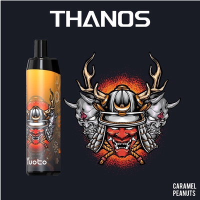 Yuoto Thanos 5000puff Vape E-Cigarettes یکبار مصرف ویپ قلم مش کویل قابل شارژ 650 میلی آمپر ساعت 14 میلی لیتر نیکوتین 5% /2%