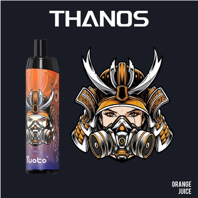 Yuoto Thanos 5000puff Vape E-Cigarettes یکبار مصرف ویپ قلم مش کویل قابل شارژ 650 میلی آمپر ساعت 14 میلی لیتر نیکوتین 5% /2%
