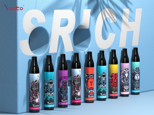 اورجینال Yuoto 2000 Puffs Vape توری یکبار مصرف 6 میلی لیتر E Juice Battery 850mAh E-Cigarettes Vape Pen