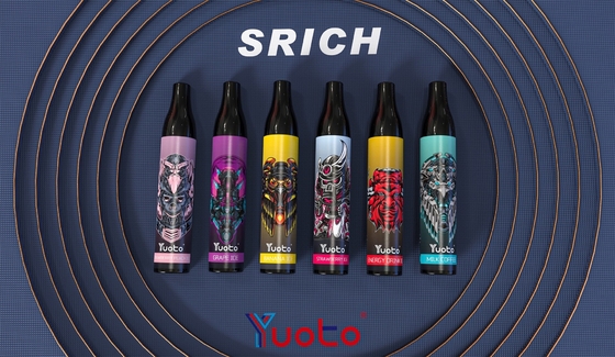 قلم ویپ سیگار الکترونیکی 6 میلی لیتری E Juice 850 میلی آمپر ساعتی پرطرفدار Yuoto 2000 Puffs Vape Vape Mesh Coil یکبار مصرف