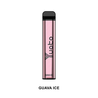 بهترین سیگار الکترونیکی 2022 Yuoto XXL 2500 Puffs Guava Ice باتری 1200 میلی آمپر ساعتی غیر قابل تعویض