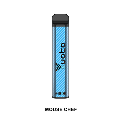 Yuoto پرفروش ترین سیگار الکترونیکی یکبار مصرف XXL 2500 Paffs Shisha Pen Mouse Chef 50mg Nicotine