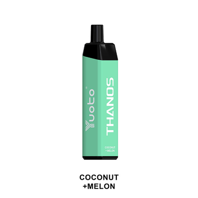باتری 14 میلی لیتری E Juice 5000 puff Yuoto Thanos Vape یکبار مصرف 650 میلی آمپر ساعتی