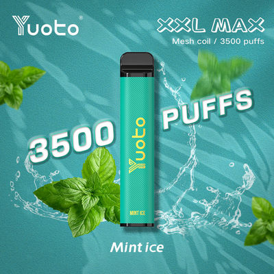 طعم های یخ پف نعناع کویل نعناع ویپ یکبار مصرف جدید Yuoto XXL MAX 3500 Puffs