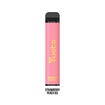 50 میلی گرم نیکوتین Yuoto یک بار مصرف E Cig 3500 Paffs Strawberry Peach 1200mAh 9ml E Juice