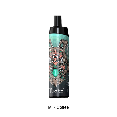 شیر قهوه 5000 پاف یکبار مصرف Yuoto Thanos با 14 میلی لیتر E-Liquid باتری 650 میلی آمپر ساعتی سیم پیچ مشبک ارسال سریع هند