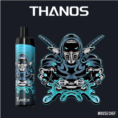 ویپ غلاف Yuoto Thanos 5000 Puffs fruit flavo Nicotine 14ML E Liquid 650mAh توری توری قابل شارژ با نوع C