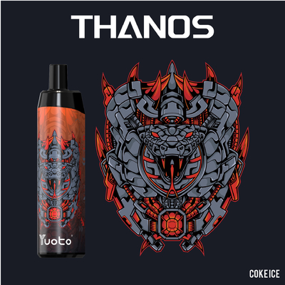 ویپ غلاف Yuoto Thanos 5000 Puffs fruit flavo Nicotine 14ML E Liquid 650mAh توری توری قابل شارژ با نوع C