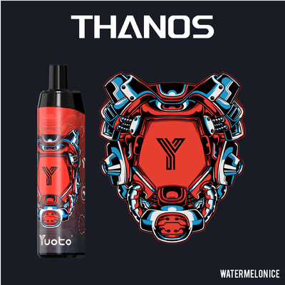 یخ توت فرنگی هندوانه 5000 پاف یکبار مصرف ویپ پاد Yuoto Thanos Mesh Coil 14ml Ejuice 650mAh باتری از چین