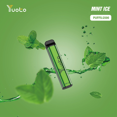 بلوبری یخ یکبار مصرف ویپ Yuoto XXL 2500 Puffs E Cigarette با باتری 7 میلی لیتری E-Liquid 1200mAh