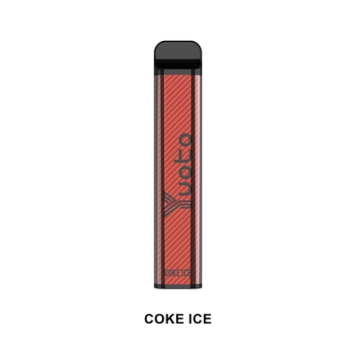 چوب سیگار الکترونیکی Yuoto xXL 2500 Puffs یکبار مصرف Vape Coke Ice 7ml ظاهر شیک