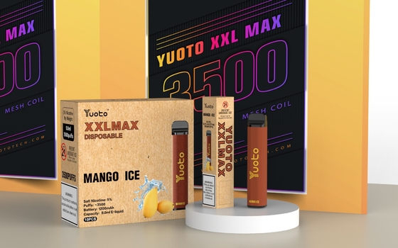 با طعم هندوانه Yuoto xxl Max 3500 Puffs تبخیر کننده یکبار مصرف ویپ کویل های مش چرمی سطح 9 میلی لیتر