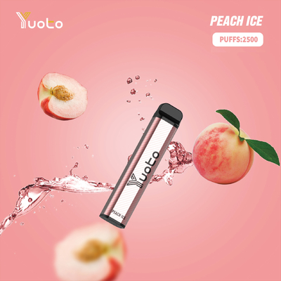 Yuoto XXL 2500 Puffs یکبار مصرف ویپ قلم لیچی یخ با 7 میلی لیتر E-Liquid ارسال سریع به دبی