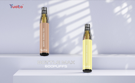 20 میلی گرم نیکوتین 600 پفک YUOTO Bottle Max, Mesh Coil TPD Vape یکبار مصرف 2% نیکوتین