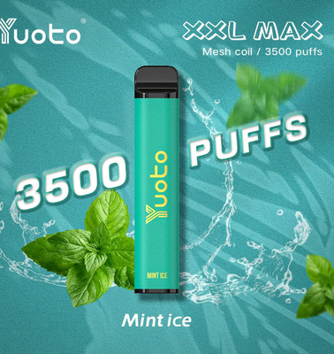 لوگوی سفارشی با کیفیت بالا 2023 نسخه جدید Yuoto 3500 Puff یکبار مصرف میله آجیل ویپ مزه