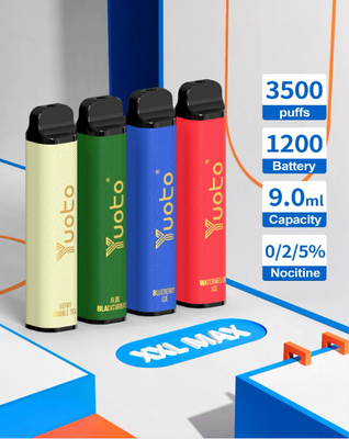 لوگوی سفارشی با کیفیت بالا 2023 نسخه جدید Yuoto 3500 Puff یکبار مصرف میله آجیل ویپ مزه