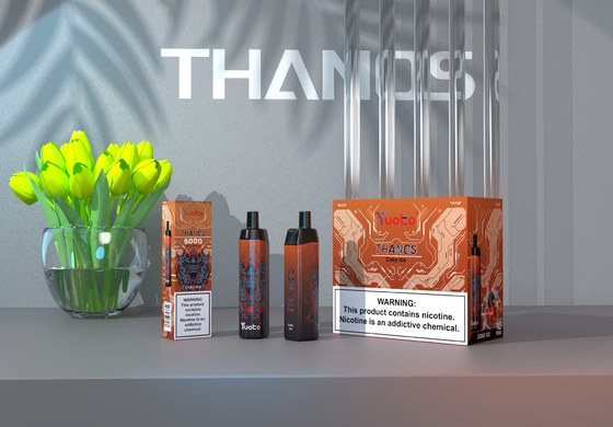 14ML 650mAh Yuoto Thanos E Cigarette , 5000 Puffs Pen قلیان مش کویل با نوع C