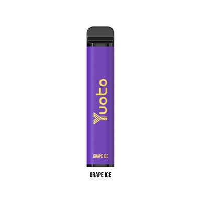 5% 2% نیکوتین XXL MAX 3500 Puffs Yuoto یکبار مصرف کویل یخ انگور ویپ