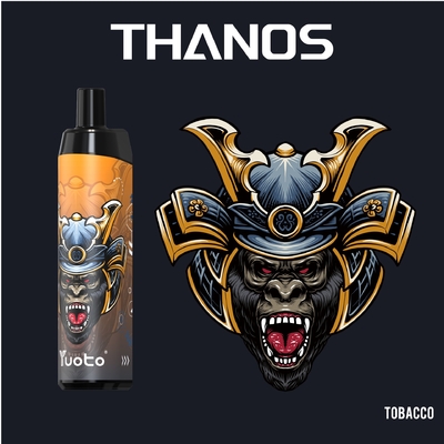 Vape pod Yuoto Thanos 5000 Puffs 5% Nicotine 14ML E Liquid 650mAh سیم پیچ مش باتری قابل شارژ با نوع C
