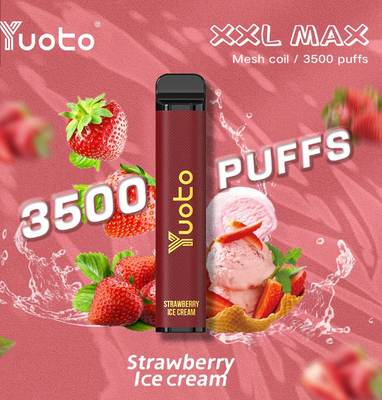 16 Flavors Yuoto XXL Max 3500 Puffs Vape یکبار مصرف 9.0ml E Juice 1200mAh