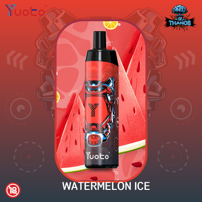 کویل 5% نیکوتین Yuoto Thanos 5000 Puffs Pen Pen Hookah 14ML 650mAh توری با نوع C
