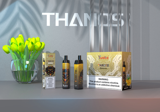 کویل 5% نیکوتین Yuoto Thanos 5000 Puffs Pen Pen Hookah 14ML 650mAh توری با نوع C
