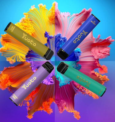 ویپ یکبار مصرف 5% نمک نیکوتین 3500 پاف، 9.0 میلی لیتر E Juice Mesh Coil Yuoto Xxl Max