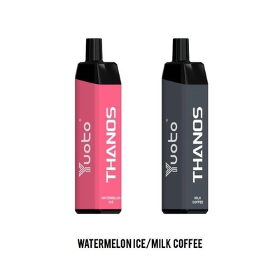 تبخیر کننده یکبارمصرف قهوه شیر Yuoto ریلکسی Thanos Vape 5000 Puffs msds