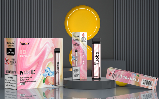 Pctg 2500 Puffs Pod یکبار مصرف , Yuoto XXL Vape Pen یکبار مصرف بدون نمایشگر