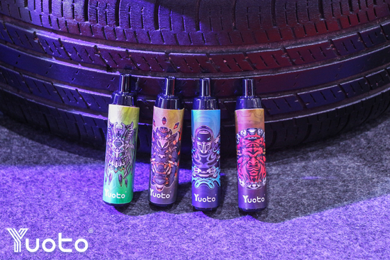 5000 Puffs YUOTO THANOS کویل یکبار مصرف مش ویپ قابل شارژ 14 میلی لیتری
