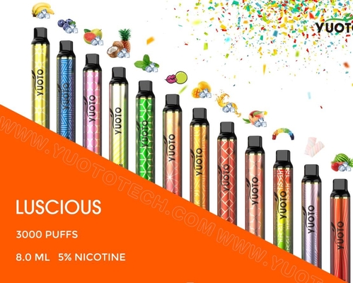 Hot Sales عمده فروشی کیت استارت غلاف قلم ویپ Yuoto Luscious 3000 Puffs E Vape Electronic Vape Cigarette Pod یکبار مصرف