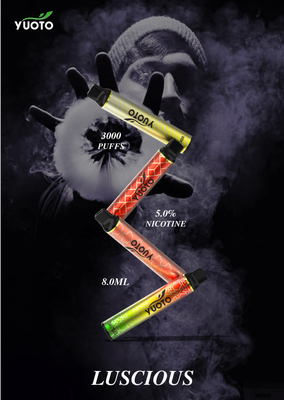 Yuoto Luscious سیگار الکترونیکی یکبار مصرف 8 میلی لیتر E Liquid Pod Cartridge Vaporizer E Vape Pod Mango Ice