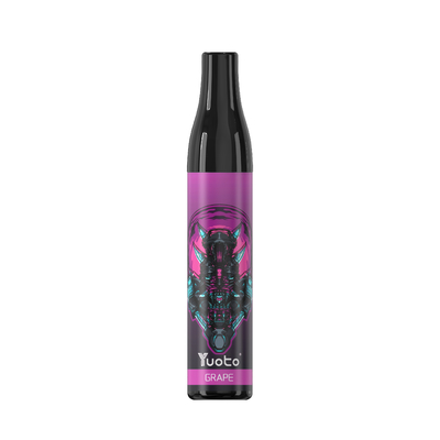 بطری YUOTO 600 Puffs یکبار مصرف ویپ قلم انگور آیس مش کویل 2% نیکوتین TPD اروپا