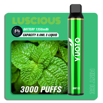 OEM ODM Fruit Flavor Puff Bar Vape Pen, 8ml 3000 Puff Yuoto Luscious Vape Vape
