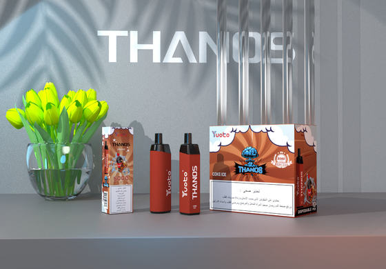 ویپ یکبار مصرف 5000 پاف بدون نیکوتین , کویل توری شارژ مجدد Yuoto E Cigarette