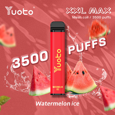 9 میلی لیتر Yuoto Vape یکبار مصرف XXL MAX 3500 Puffs Device Flavors 1200 Mah