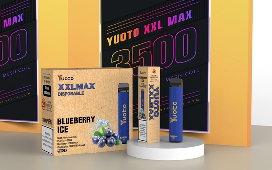 کویل مش کارتریج Yuoto XXL Max 0% 2% 5% Nic یکبار مصرف سیگار الکترونیکی از پیش پر شده