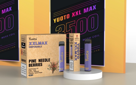 کویل مش کارتریج Yuoto XXL Max 0% 2% 5% Nic یکبار مصرف سیگار الکترونیکی از پیش پر شده