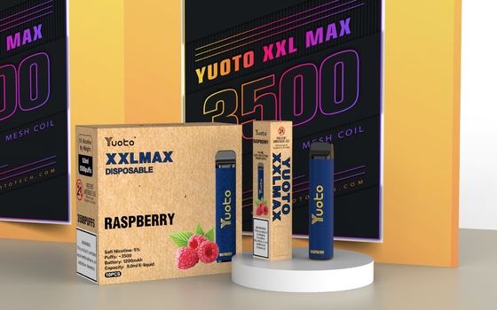 کویل مش کارتریج Yuoto XXL Max 0% 2% 5% Nic یکبار مصرف سیگار الکترونیکی از پیش پر شده