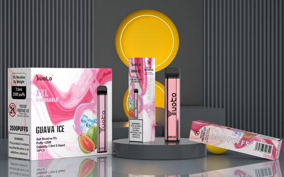 سایز جیبی Yuoto یکبار مصرف ویپ XXL 2500 پاف از قبل پر شده است